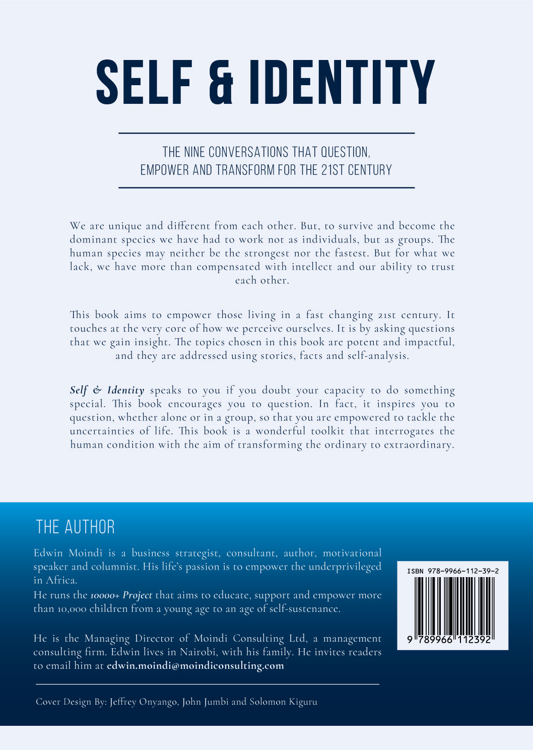 Back cover of Self and Identity